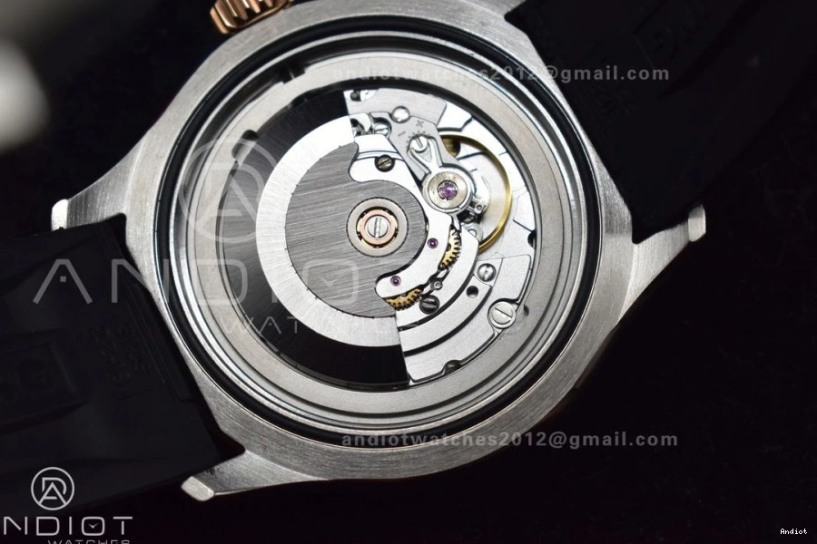 RG SuperOcean Best Strap 42 A2824 Automatic Black Rubber Edition Dial SS on Black BLSF 1:1 0211